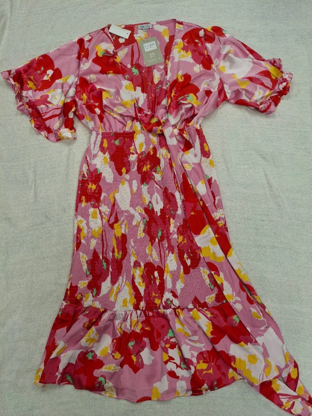 Amica Floral Colorful Maxi Dress - Size 18